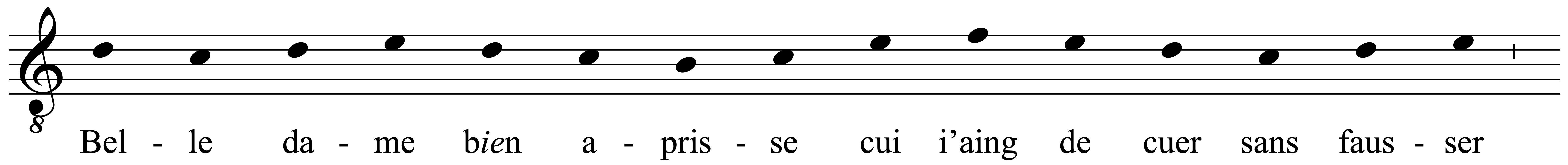Work musical notation